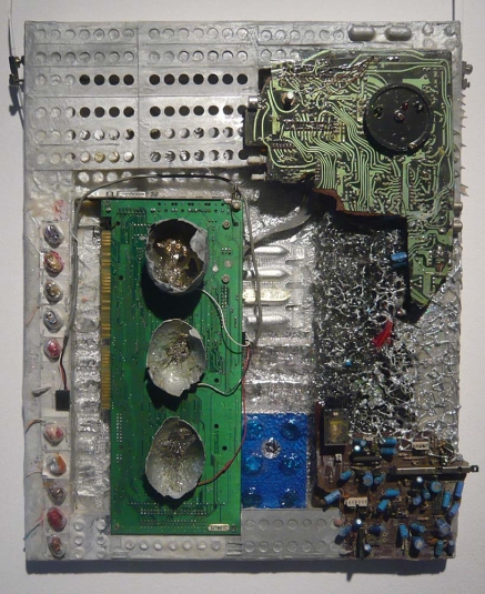 From the cycle Cyborgs, 2009, mixed media, 30x40cm