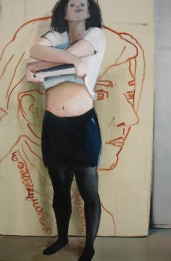 Christina, 2008, oil/canvas, 190x120 cm