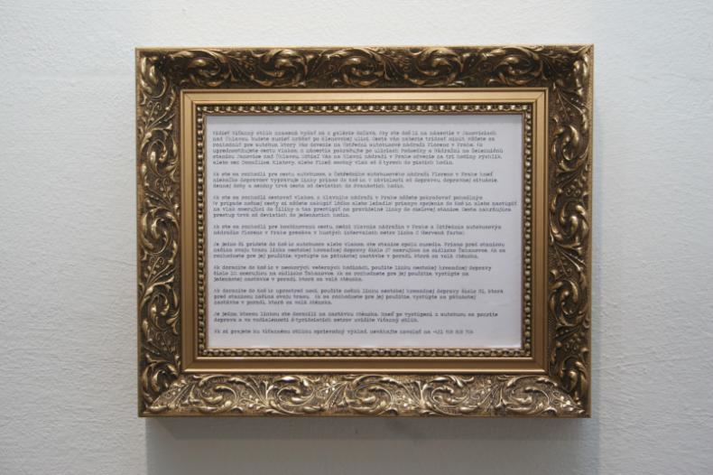 Arch of Triumph (machine-typed text, frame), 2009