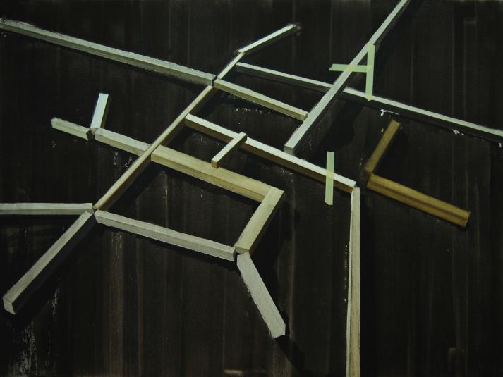 Bez názvu, 2008, olej na plátně, 170 x 227 cm