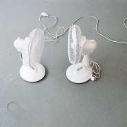 Supporting the other, 2010, found vans and electric wire
