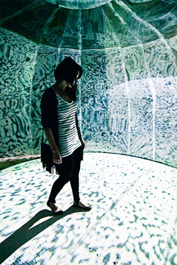 Private Planet, 2010, interactive 3D object, 2 × 4 × 4 m