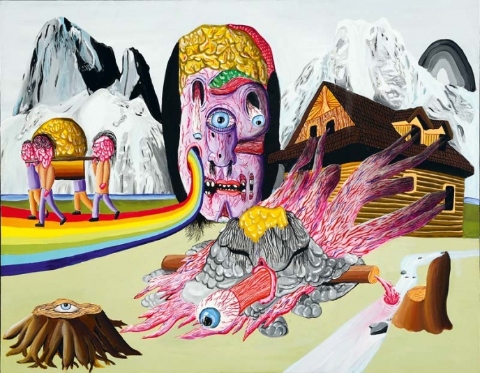 Brain-eater, 2009, acrylic on canvas, 110 × 150 cm