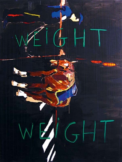 Bez váhy, 2010, olej na plátně, 195 × 153 cm