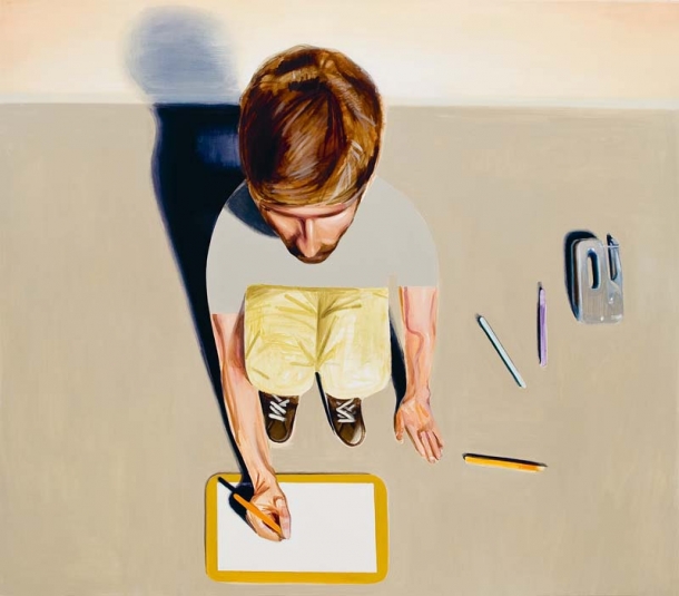 Changing Sheet, 2010, oil on canvas, 140 × 160 cm