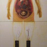 From the cycle Cyborgs, 2009, mixed media, 100x210cm From the cycle Cyborgs, 2009, mixed media, 100x210cm