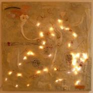 From the cycle Cyborgs, 2009, mixed media, 100x100cm From the cycle Cyborgs, 2009, mixed media, 100x100cm