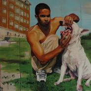 Alberto and Shango, from the cycle My friends and their dogs, oil/canvas, 125x160cm, 2007 Alberto and Shango, from the cycle My friends and their dogs, oil/canvas, 125x160cm, 2007