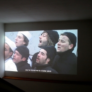 And the Ship Sails On, video, installation view And the Ship Sails On, video, installation view