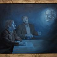 Revelation of Goethe to Two Scholars, 120x150 cm, oil/canvas Revelation of Goethe to Two Scholars, 120x150 cm, oil/canvas
